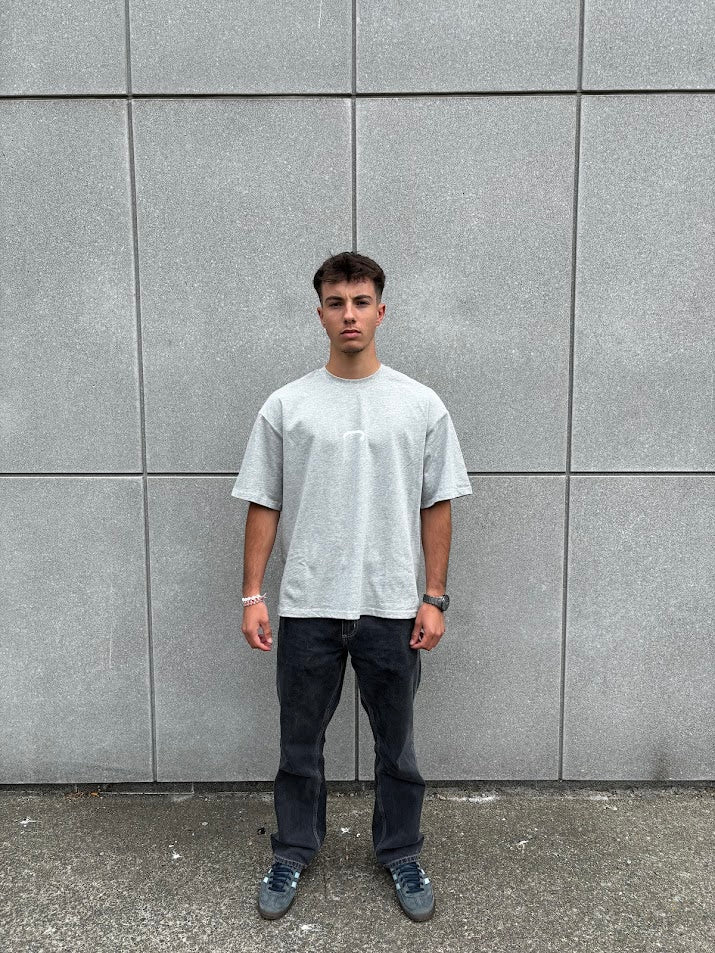 Light gray logo tee