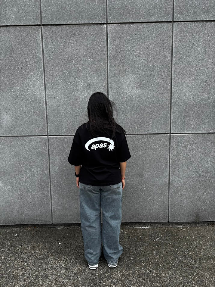 Black logo tee
