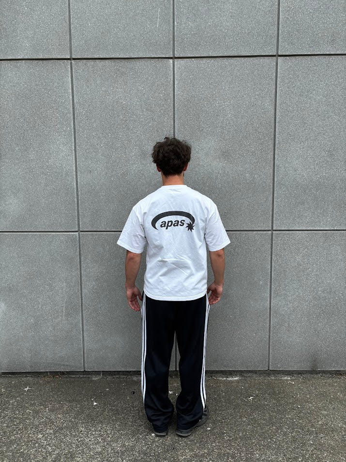 White logo tee