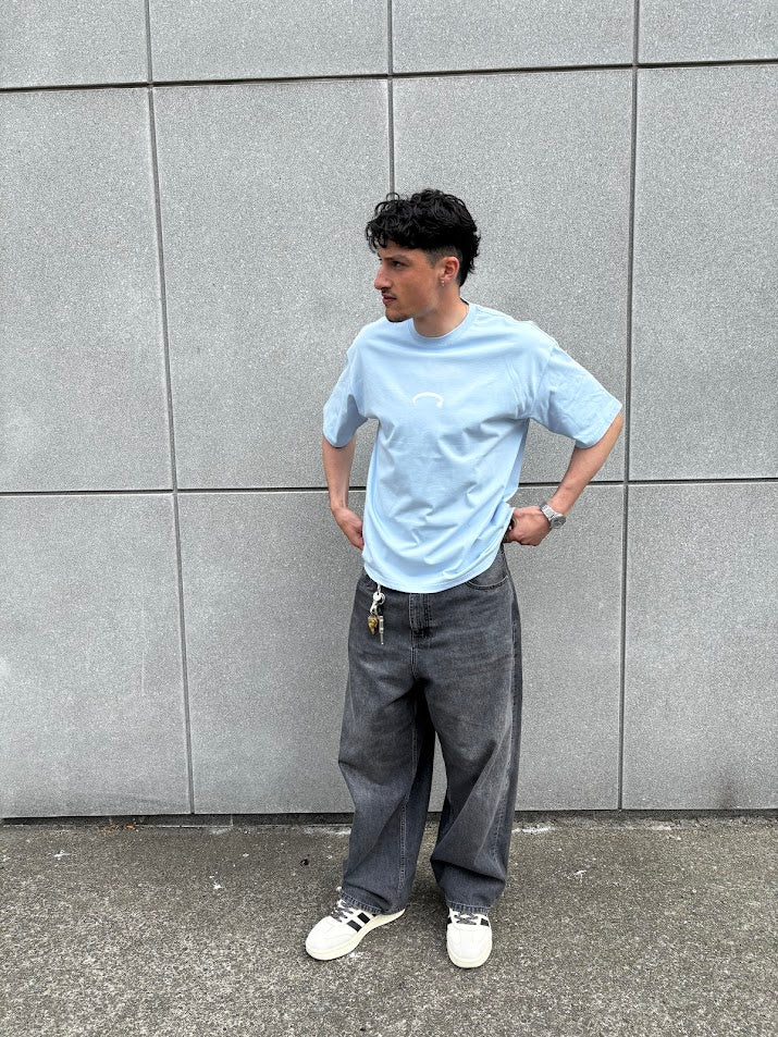 Light blue logo tee